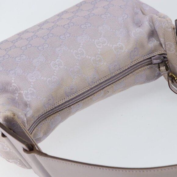Authentic GUCCI GG Canvas Shoulder Bag Purple Gold 92699 - Picture 13 of 16
